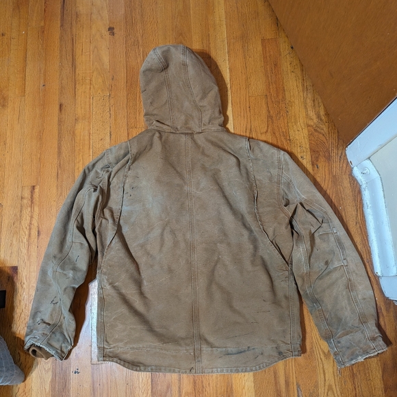 Carhartt men's large sherpa lined duck jacket - Picture 6 of 9